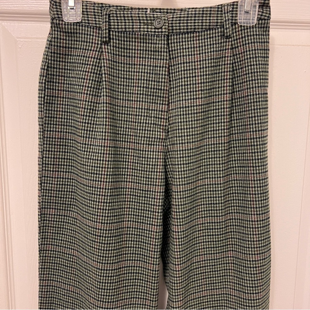 John Galt Brandy Melville Plaid Pants XS/S | Y2K Academia | 24” Waist - Picture 3 of 13